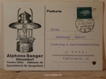 Alphons Senger Postkarte